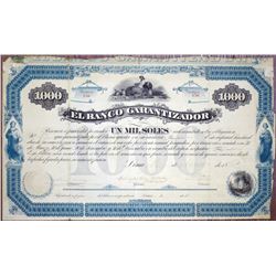 El Banco Garantizador, 1880 I/U Bond