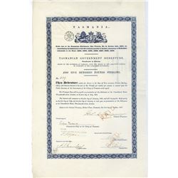 Tasmanian Government Debenture, 1867, I/C Bond.