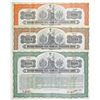 Image 1 : Anglo-French Five-Year 5% External Loan, 1915 Specimen Coupon Bearer Bond Trio.