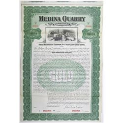 Medina Quarry Co. 1902 Specimen Bond