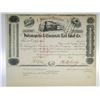 Image 1 : Indianapolis & Cincinnati Rail Road Co., ND (1850-60's) U/C  Stock Certificate
