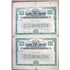 Image 1 : Pressed Steel Car Co., Inc. 1936 Uncut Proof Stock Certificate Pair