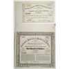Image 1 : Galveston, Houston & Henderson Railroad Co., 1857 I/U Bond & Fractional Stock Certificate Pair