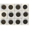 Image 2 : Great Britain - Lot of 12 Vicky & Edward Pennies