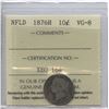 Image 2 : 1876H Newfoundland Ten Cents