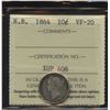 Image 2 : 1864 New Brunswick Ten Cents