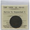 Image 2 : 1859 One Cent - Narrow 9, Repunched 5.