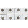 Image 2 : Canadian Silver Five Cents - Lot of 8