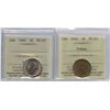 Image 1 : Five Cents - ICCS Graded - Lot of 2