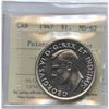 Image 2 : 1947 Silver Dollar