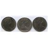Image 2 : ERROR COINS - 1986 Twenty-Five Cents on 10c Planchets - Lot of 3