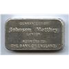 Image 2 : Johnson Matthey London 100 Gram Fine Silver Bar .9999 - Bank of England