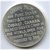 Image 2 : Canada 60th Anniversary of Cobalt Canada 1963 .999 Fine Silver Medallion
