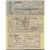 Image 2 : Collection of Checks & Receipts - Lot of 42 Pieces