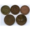 Image 2 : Lot of 5 Dora de Pedery-Hunt medals.