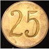 Image 2 : ALBERTA Lethbridge World War II Prisoner of War Internment Camp Token Stewart #L500m R9 (Estimate of