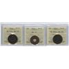 Image 1 : Lot of Three Canadian ICCS Graded Tokens