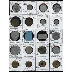 Lot of Quebec Trade Tokens.