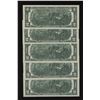 Image 2 : United States 5x First Day Issue 1976 $2.00 Federal Reserve Note - Stamped! *130