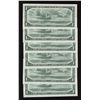 Image 2 : Bank of Canada $1, 1954 *A/A Replacement Lot of 6 Notes