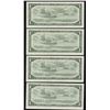 Image 2 : Bank of Canada $1, 1954 *B/M Replacement Lot of 4 Notes