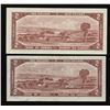 Image 2 : Bank of Canada $2, 1954 - Lot of 2 Replacement Notes