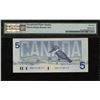 Image 2 : Bank of Canada $5, 1986 Binary-Radar-Rotator Note