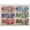 Image 1 : Bank of Canada $2 - $100 Specimen Set S/N:0467