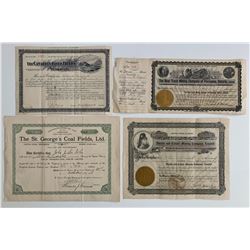 Mining Stock Certificates - Group of 4