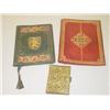 Image 1 : Decorated Leather Book Covers. A group of 3 a