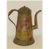 Image 2 : RED TOLEWARE LIGHTHOUSE COFFEE POT-19TH CE