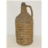 Image 1 : 15 1/2" BLOWN GLASS DEMIJOHN BOTTLE-EMERAL