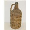 Image 2 : 15 1/2" BLOWN GLASS DEMIJOHN BOTTLE-EMERAL