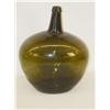 Image 1 : 18 3/4" KIDNEY SHAPED DEMIJOHN-OLIVE GREEN