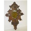 Image 1 : VICTORIAN BLACK WALNUT HALL MIRROR HAT RACK-