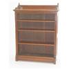 Image 1 : VICTORIAN BLACK WALNUT LIBRARY BOOKCASE - EAS