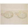 Image 1 : (2) CUT GLASS HANDLED NAPPIES: (1) 6" & (1) 5