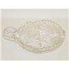 Image 2 : (2) CUT GLASS HANDLED NAPPIES: (1) 6" & (1) 5