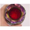 Image 3 : 4" RED LOETZ TYPE ART GLASS VASE W/ APPLIED D