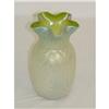 Image 1 : 7 1/2" LOETZ TYPE ART GLASS VASE W/ RUFFLED T