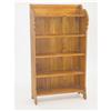 Image 1 : VICTORIAN OAK LIBRARY BOOKCASE W/ 5 SHELVES,