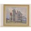 Image 1 : NORD BOWLEN OIL ON CANVAS OF 19TH CENT. HOUSE