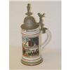 Image 2 : 11 1/2" GERMAN REGIMENTAL STEIN W/ PORCELAIN