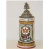 Image 1 : 10 1/2" GERMAN REGIMENTAL STEIN W/ PORCELAIN