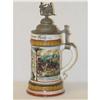 Image 2 : 10 1/2" GERMAN REGIMENTAL STEIN W/ PORCELAIN