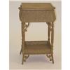 Image 2 : VICTORIAN WICKER SEWING STAND W/ LIFT TOP STO