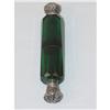 Image 1 : 5 1/2" STERLING TOP CUT GLASS COLOGNE BOTTLE-