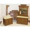 Image 1 : EASTLAKE VICTORIAN MARBLE TOP 3 PC. BEDROOM S