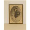 Image 1 : HART COLORED ENGRAVING OF A PRETTY GIRL IN A