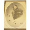Image 2 : HART COLORED ENGRAVING OF A PRETTY GIRL IN A